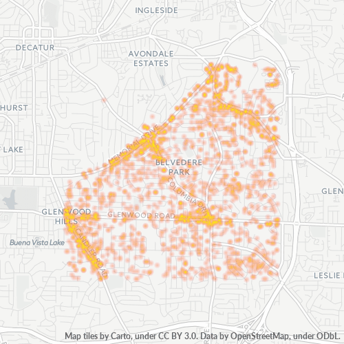 30032 Business Density Heatmap