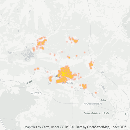 Heatmap für plz 29308