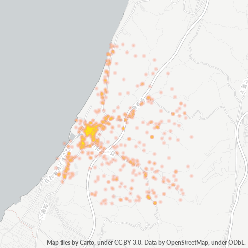 357 商業密度熱圖