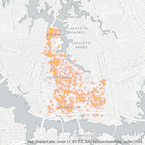 23504 Business Density Heatmap