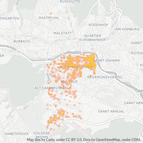 66117 Standortdichte-Heatmap