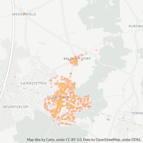 Heatmap für plz 85598