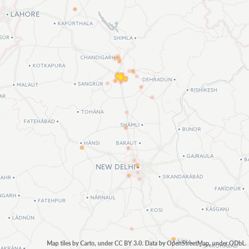 133001 Business Density Heatmap