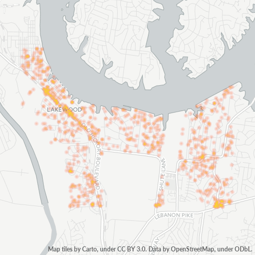 37138 Business Density Heatmap