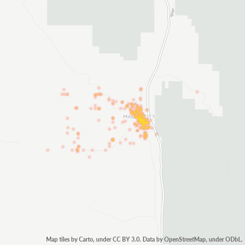 83252 Business Density Heatmap