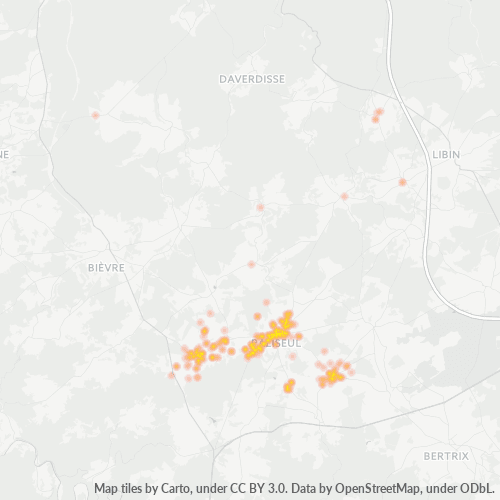 Heatmap voor postcode 6850