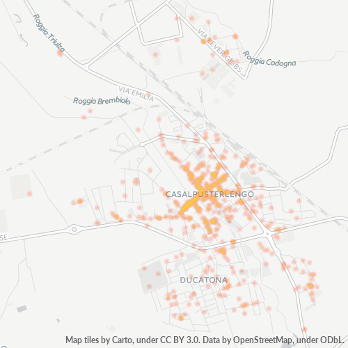 Mappa di calore per cap 26841