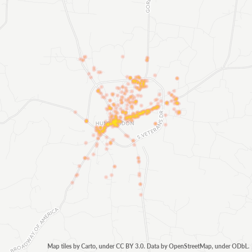 38344 Business Density Heatmap