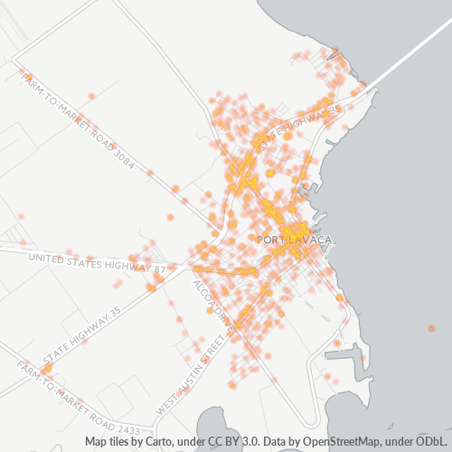 77979 Business Density Heatmap