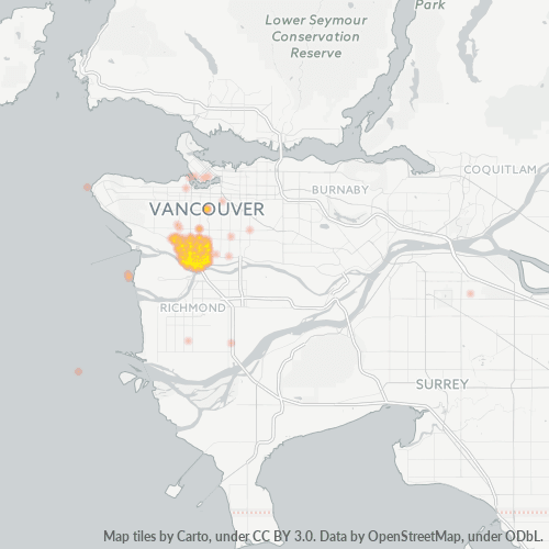 V6P Business Density Heatmap