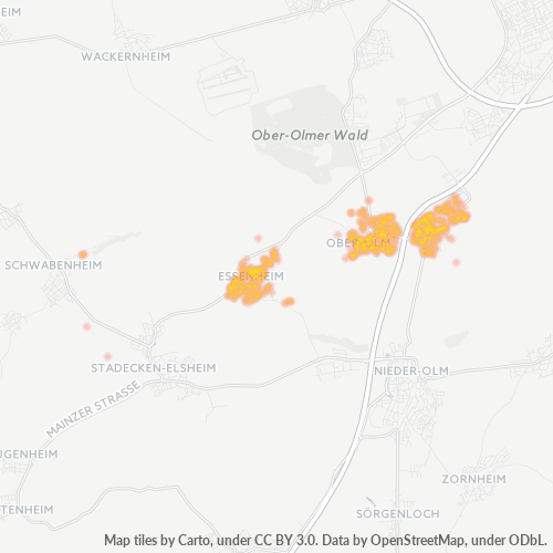 Heatmap für plz 55270