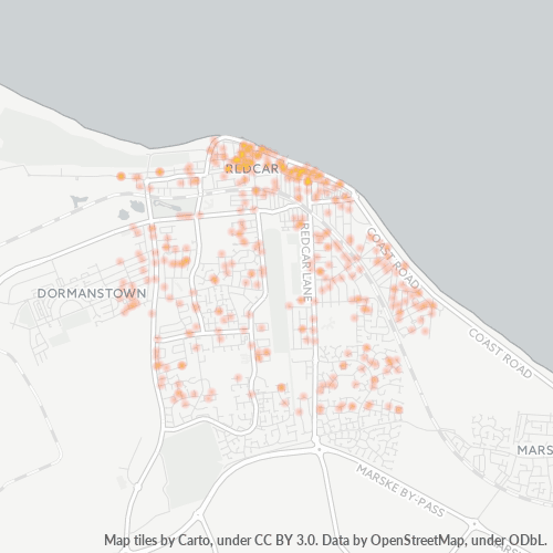 TS10 Business Density Heatmap