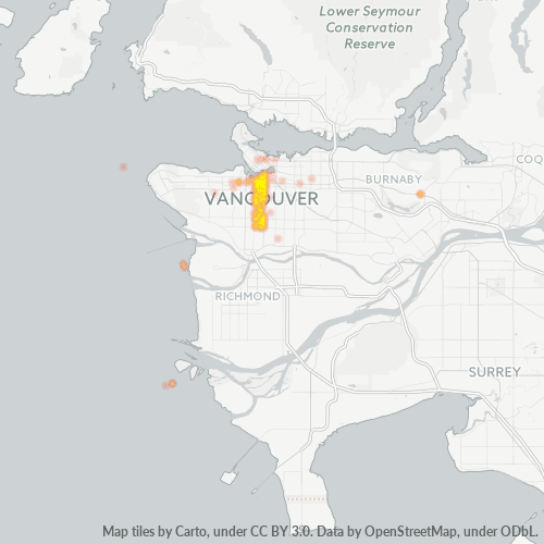 V5Z Business Density Heatmap
