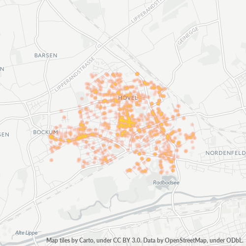 Heatmap für plz 59075