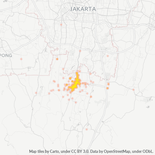 16423 Peta Panas Densitas Bisnis