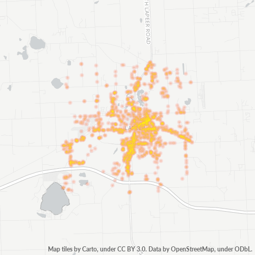 48446 Business Density Heatmap