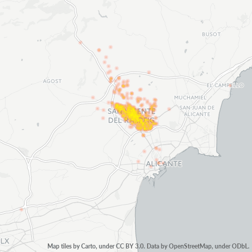 03690 Mapa de calor de densidad empresarial