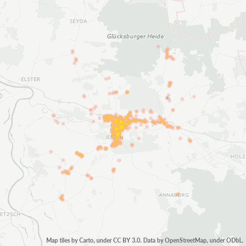 Heatmap für plz 06917