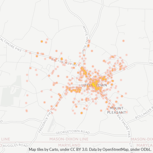 17340 Business Density Heatmap