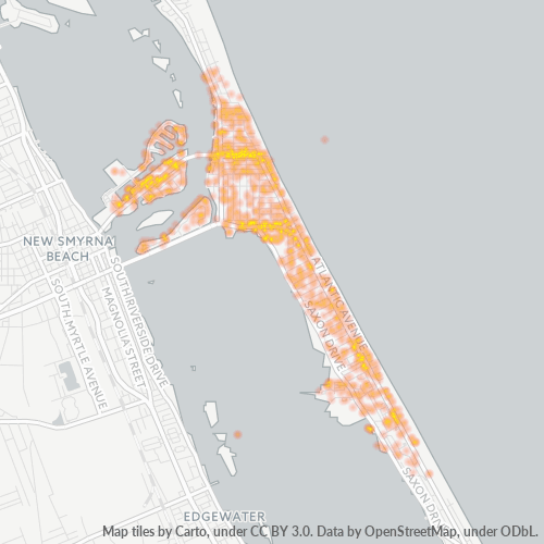 32169 Business Density Heatmap