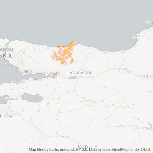 41600 Şirket Yoğunluğu Isı Haritası