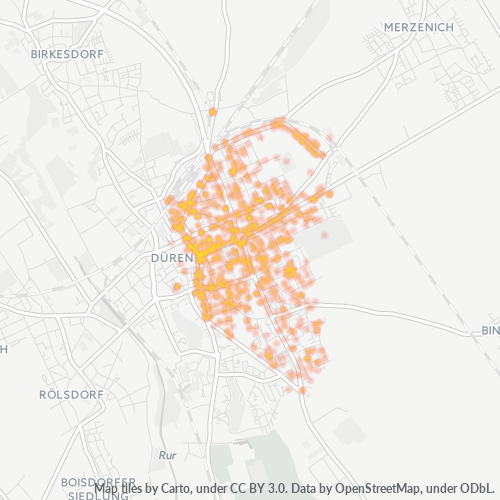 Heatmap für plz 52351