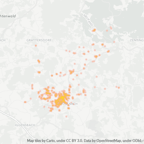 Heatmap für plz 94508