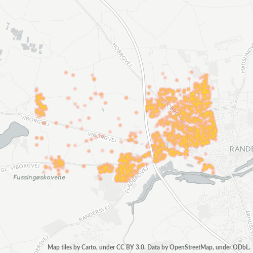8920 Heatmap over forretningstæthed