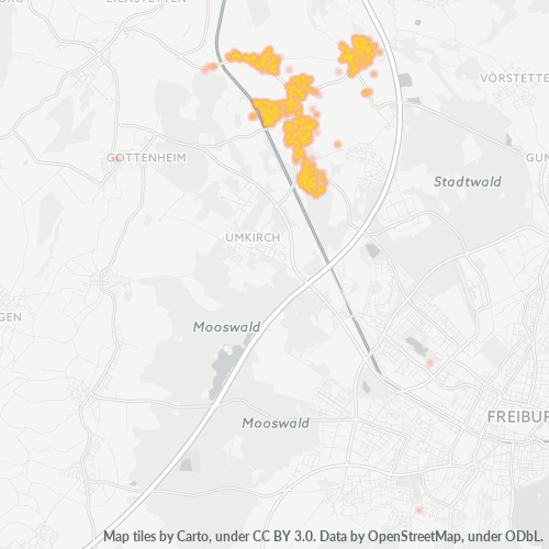 Heatmap für plz 79232