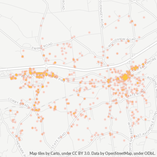 19390 Business Density Heatmap