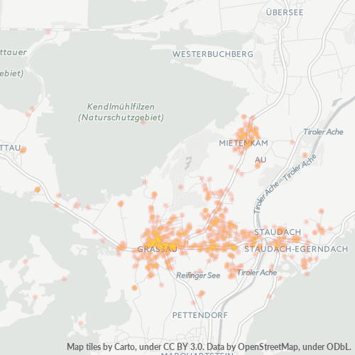 Heatmap für plz 83224
