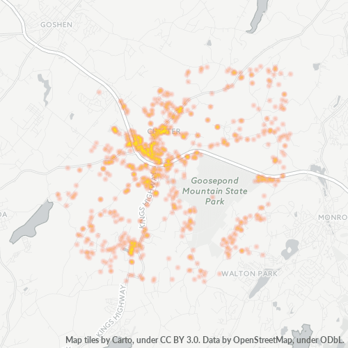10918 Business Density Heatmap