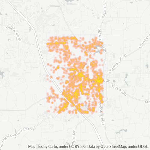 30253 Business Density Heatmap