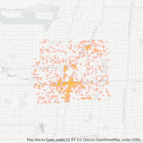 07628 Business Density Heatmap