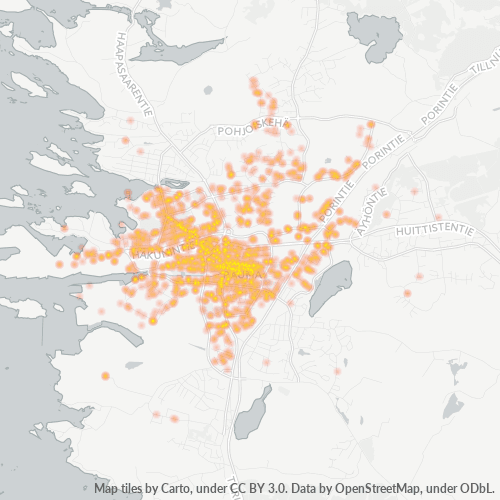 26100 Yritystiheys lämpökarttana