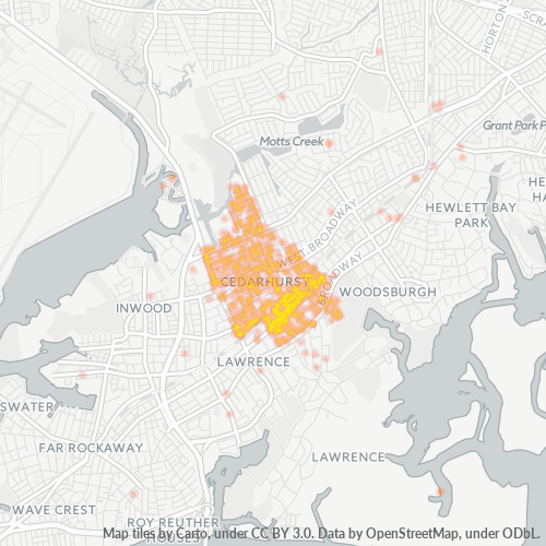11516 Business Density Heatmap