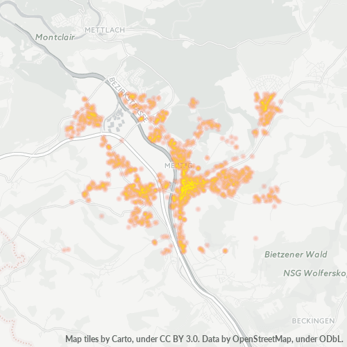 Heatmap für plz 66663