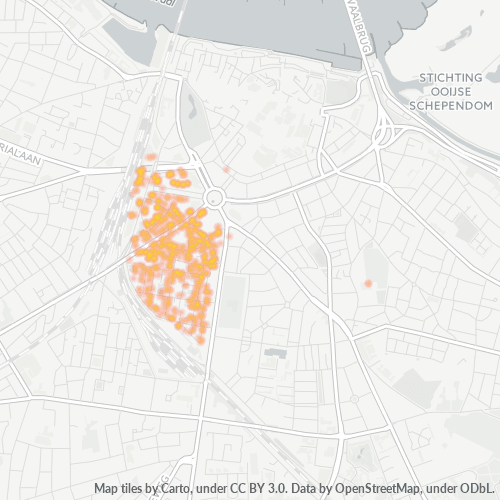 Heatmap voor postcode 6512