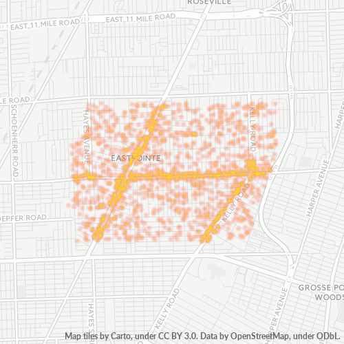 48021 Business Density Heatmap