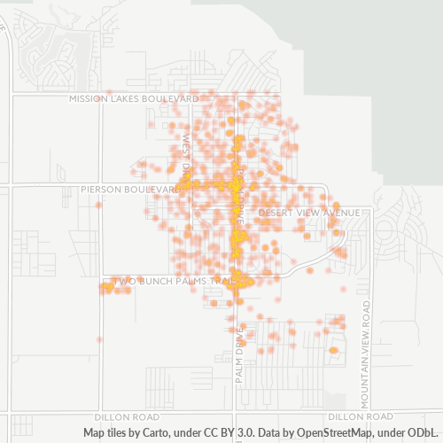 92240 Business Density Heatmap