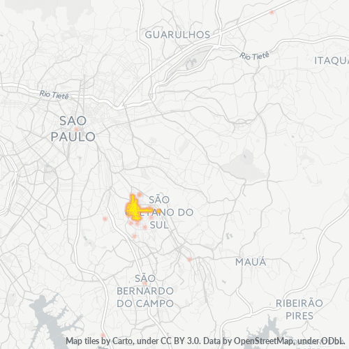09530-000 Heatmap de Densidade da Empresa