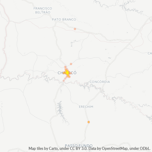 89801-000 Mapa de calor de densidad empresarial