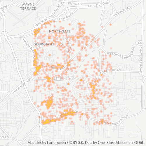 31907 Business Density Heatmap