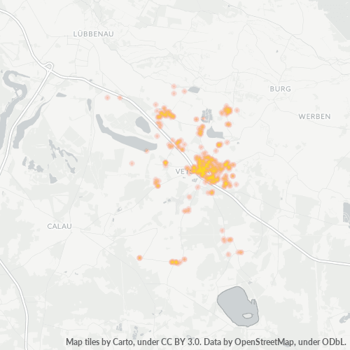 Heatmap für plz 03226