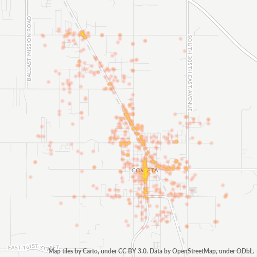74429 Business Density Heatmap