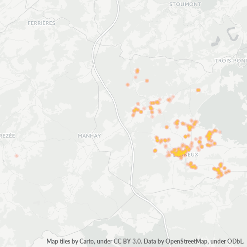 Heatmap voor postcode 4990