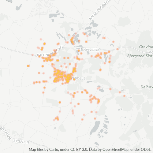 4470 Heatmap over forretningstæthed