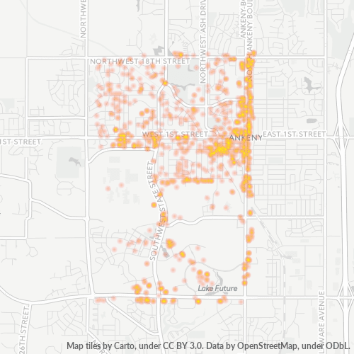 50023 Business Density Heatmap
