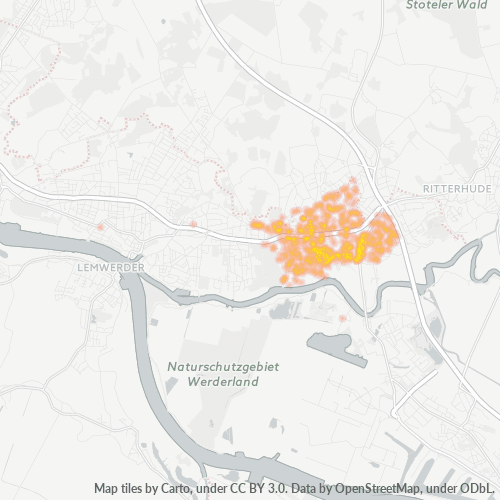 28717 Standortdichte-Heatmap