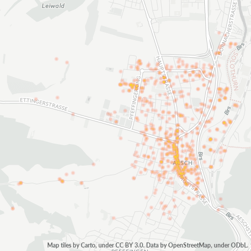 4147 Standortdichte-Heatmap